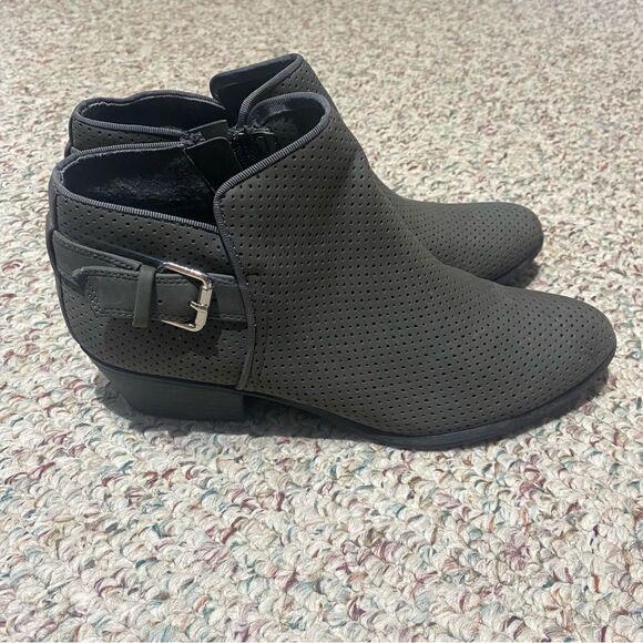 Esprit Grey Buckle Ankle Bootie Boots - Picture 7 of 7